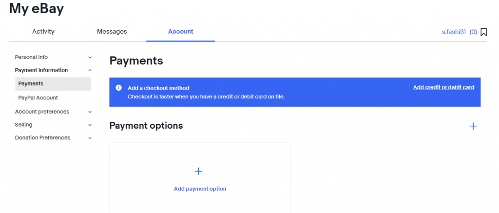 Step 2: Set up a Payment Method for Your Account